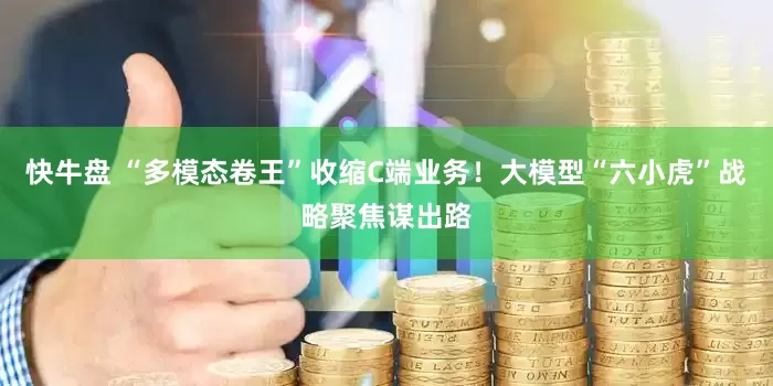 快牛盘 “多模态卷王”收缩C端业务！大模型“六小虎”战略聚焦谋出路