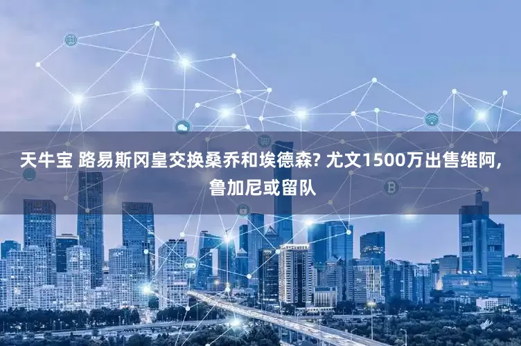 天牛宝 路易斯冈皇交换桑乔和埃德森? 尤文1500万出售维阿, 鲁加尼或留队